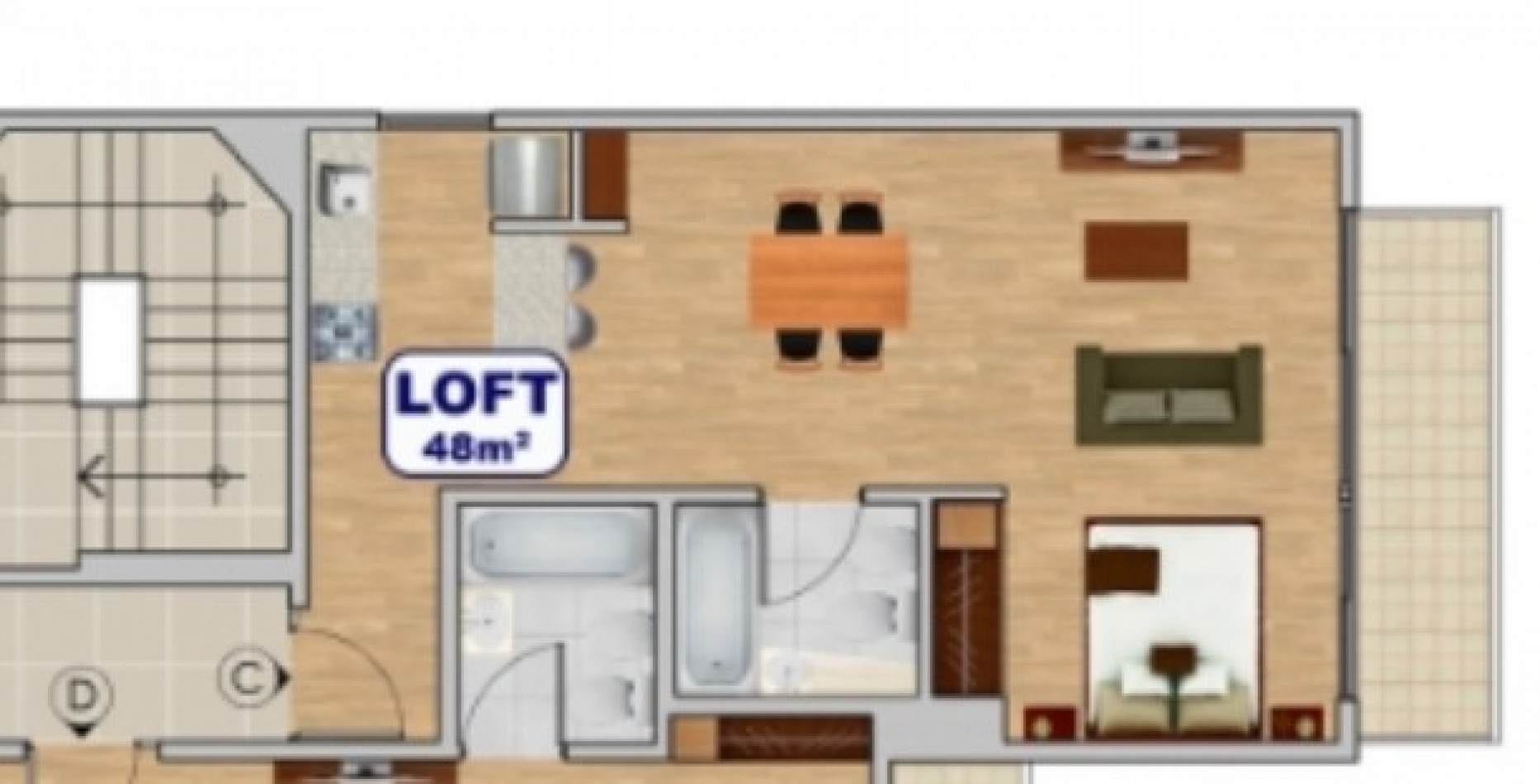 Villa Crespo VENTA LOFT 48 M2 edificio nuevo AMENITIES Cochera cubierta