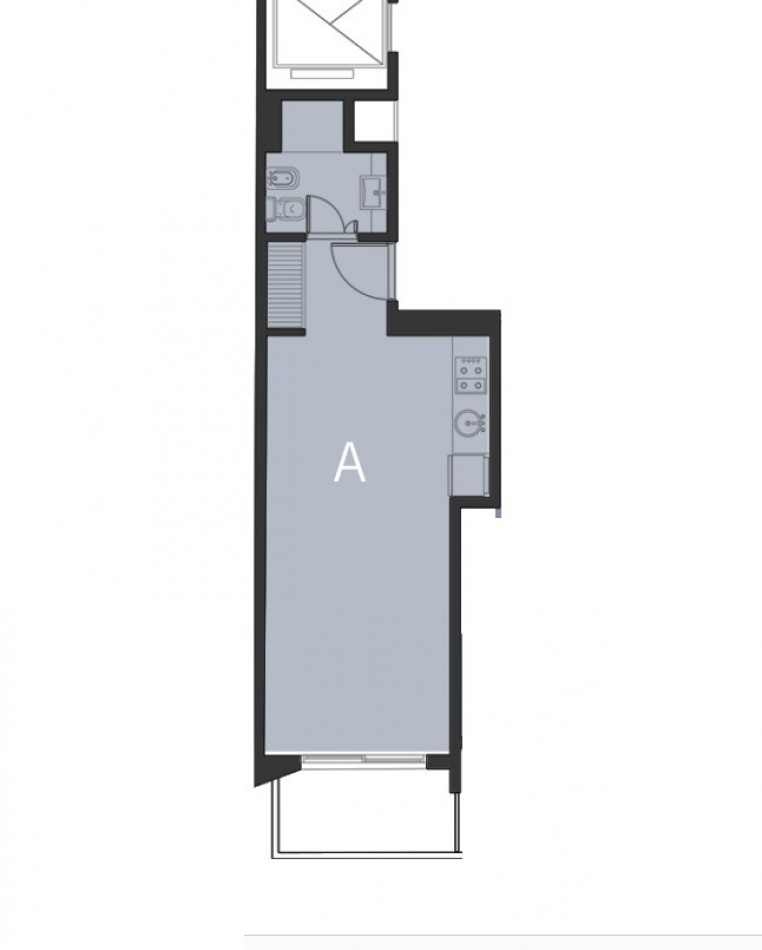 Y3A A estrenar Almagro V Crespo monoambiente 36 m2 al Frente con balcon. Edificio doble frente en esquina de categoria y amenities. Entrega innmediata