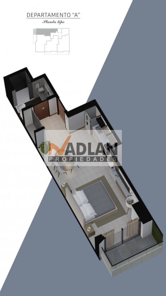 Almagro emprendimiento preventa de pozo monoambiente edificio en esquina con amenities